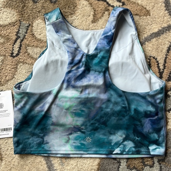 Athleta Conscious Crop Printed Top, Medium A-C - Picture 2 of 6